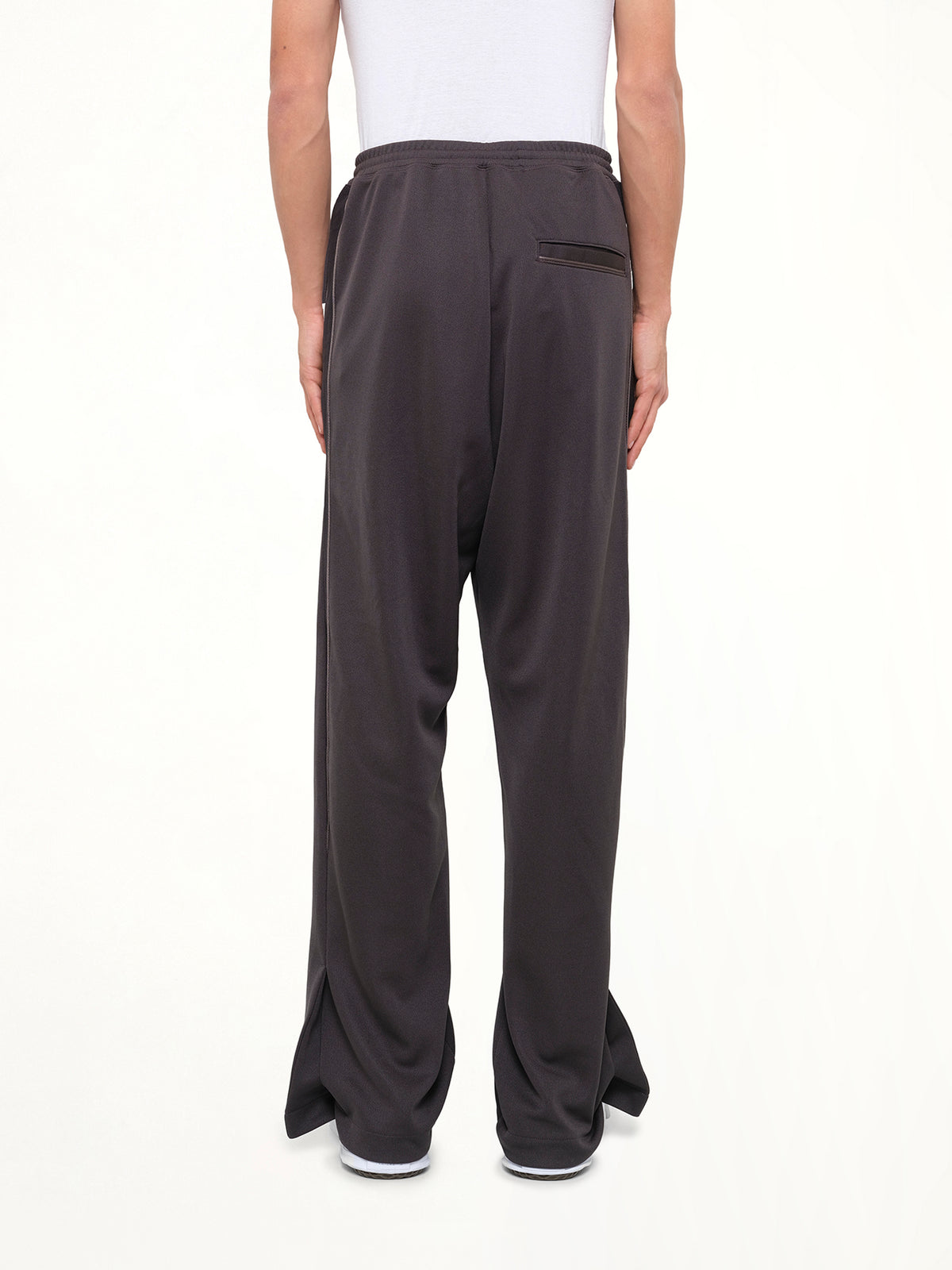 Folded Track Pants in Black
