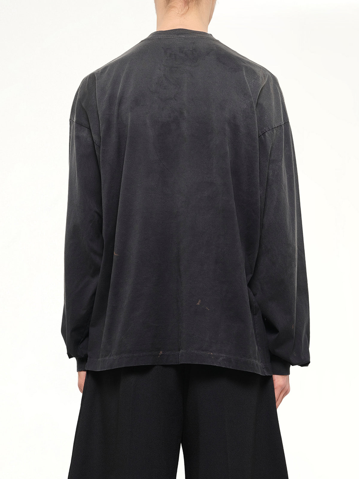 Gas Mask Bear Long Sleeve T-Shirt in Black