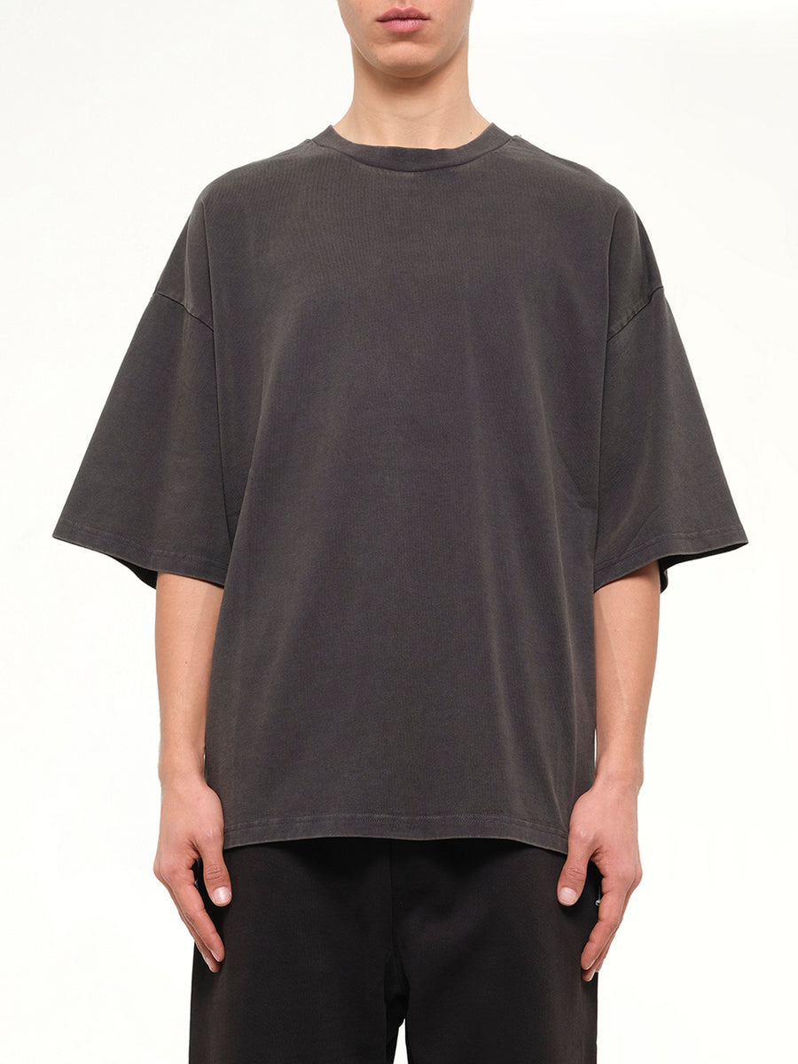 Heavy Boxy T-Shirt in Washed Black