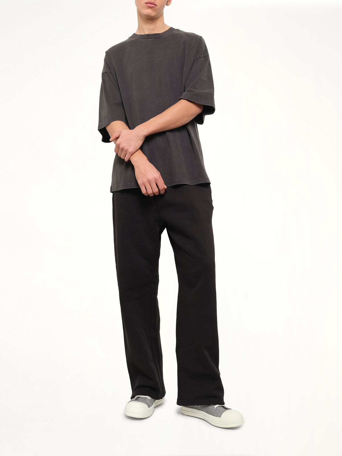 Heavy Boxy T-Shirt in Washed Black