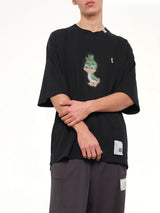 Leon Printed T-Shirt in Black