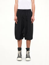 Nylon Taper Short in Black