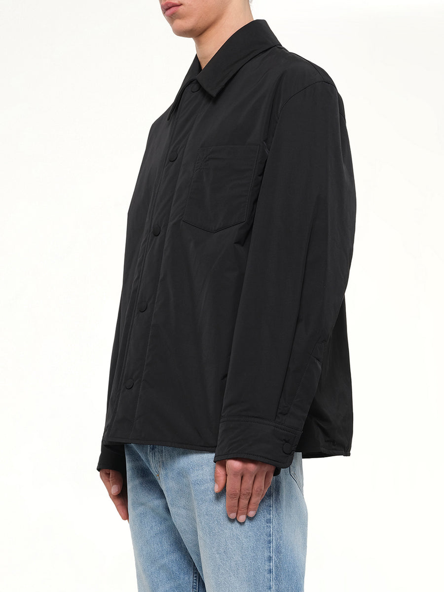 Padded Ami De Coeur Overshirt in Black