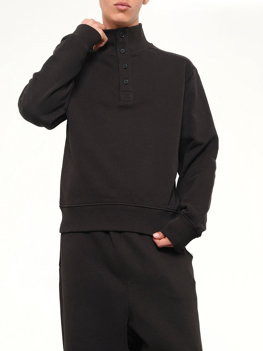 Port Pullover in Black