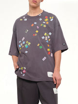 Price Sticker T-Shirt in Black