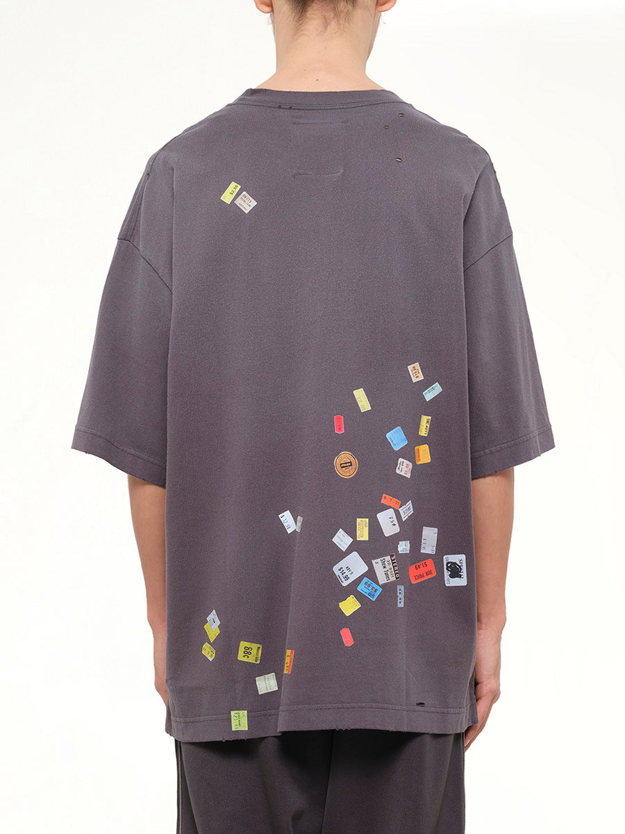 Price Sticker T-Shirt in Black