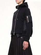 Runway Sponge Sweat Hoodie in Black