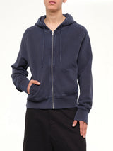 Slim Zip Up in Salted Navy