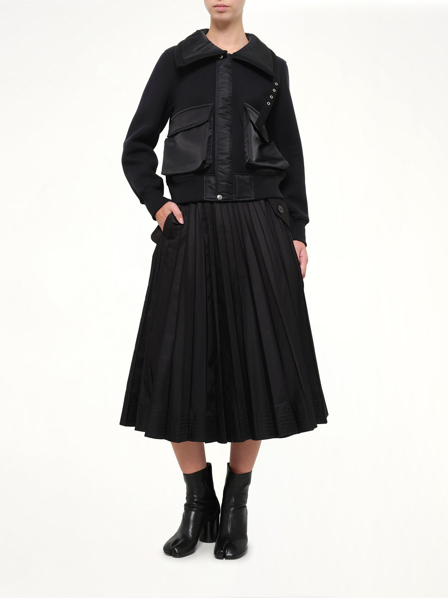 Sponge Sweat Blouson in Black