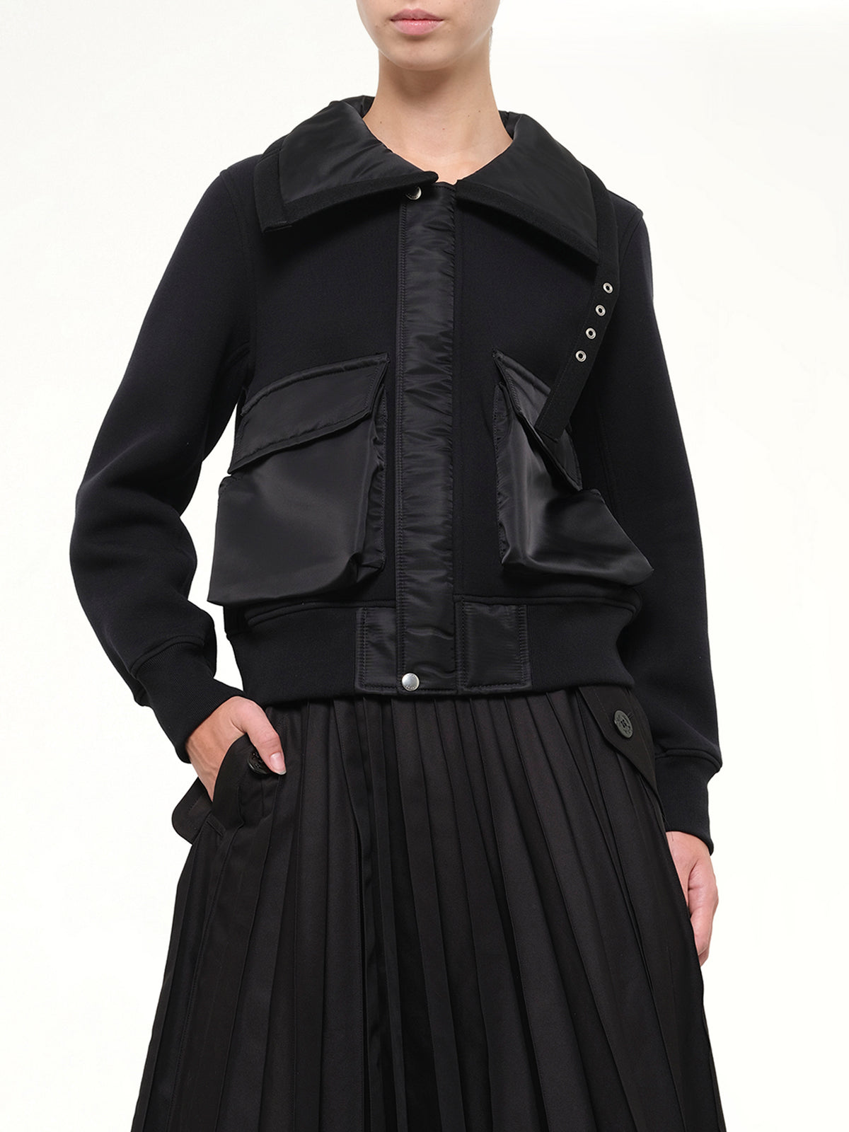 Sponge Sweat Blouson in Black