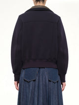 Sponge Sweat Blouson in Navy/Dark Khaki