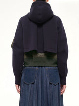 Sponge Sweat Hoodie in Navy/Dark Khaki