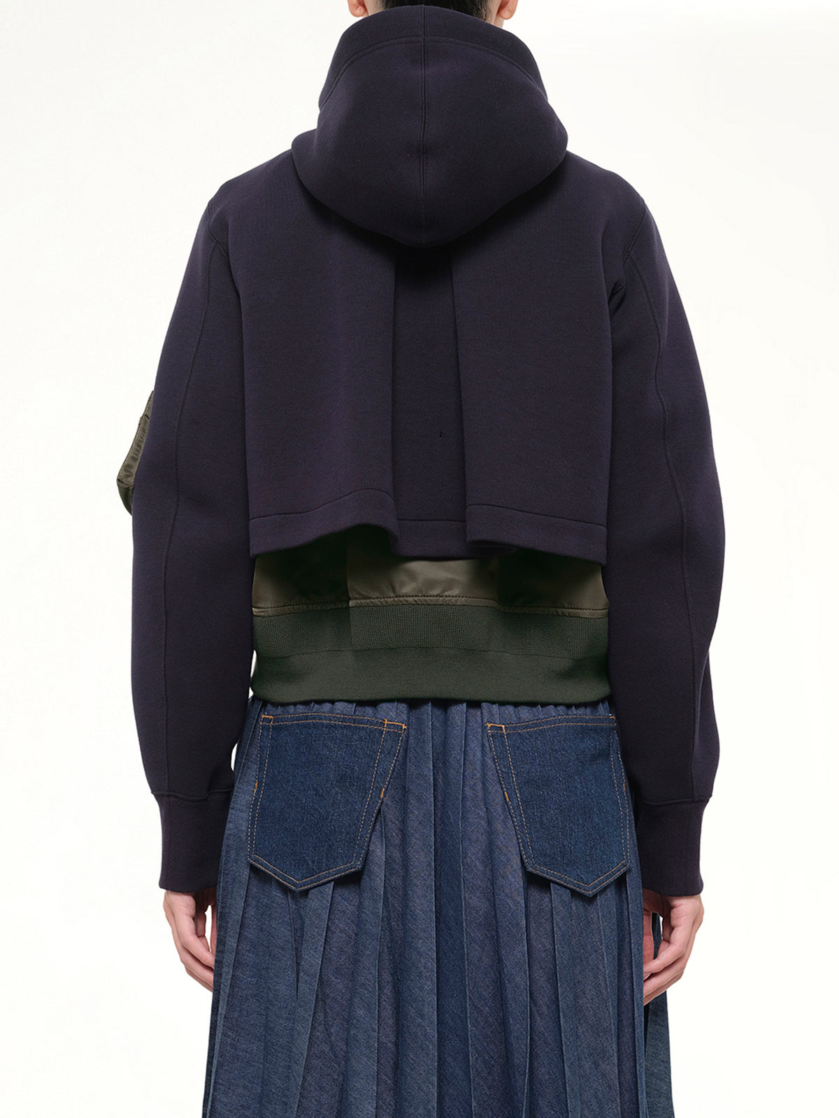 Sponge Sweat Hoodie in Navy/Dark Khaki