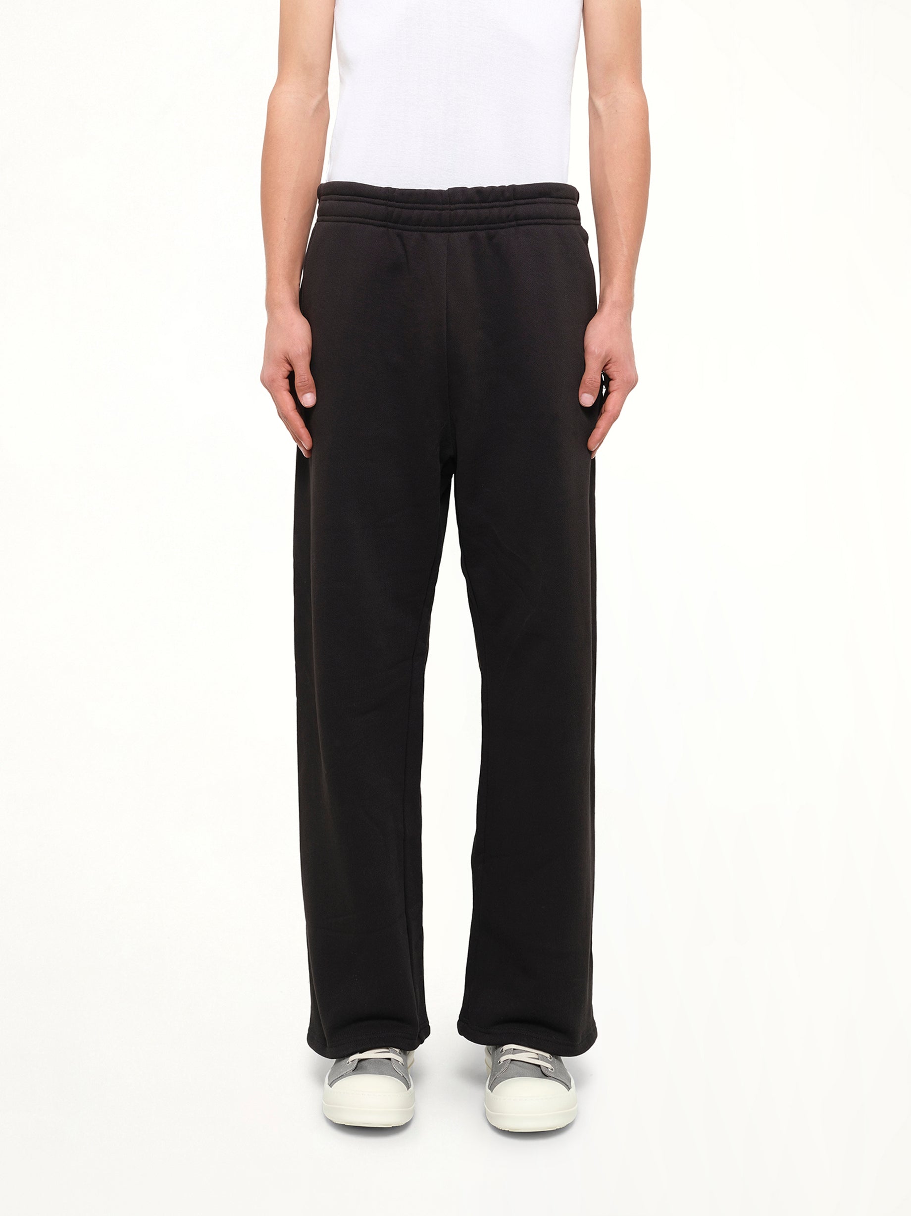 Straight Leg Sweatpant in Black