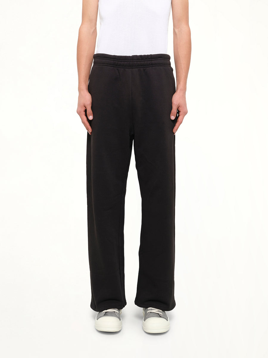 Straight Leg Sweatpant in Black