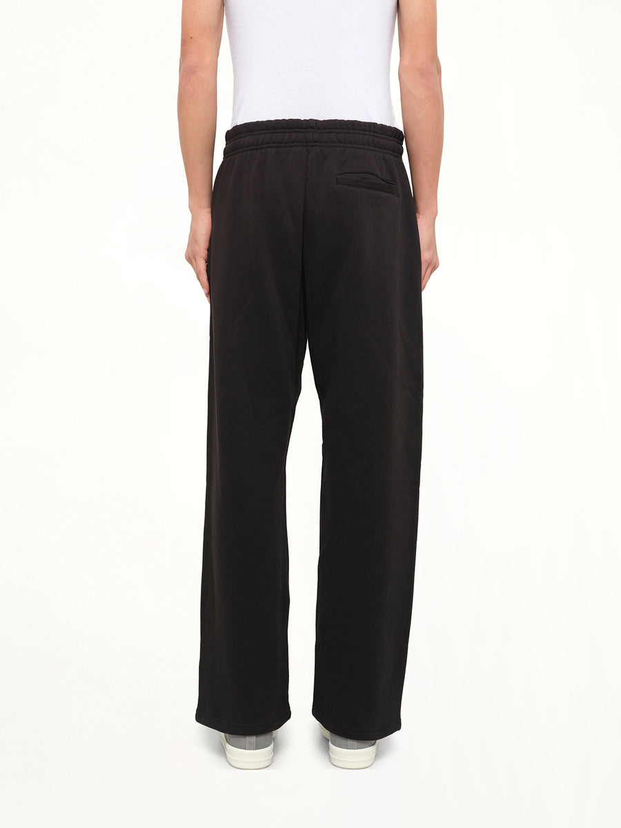 Straight Leg Sweatpant in Black