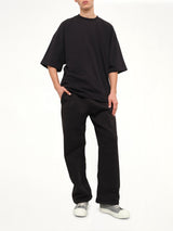 Straight Leg Sweatpant in Black