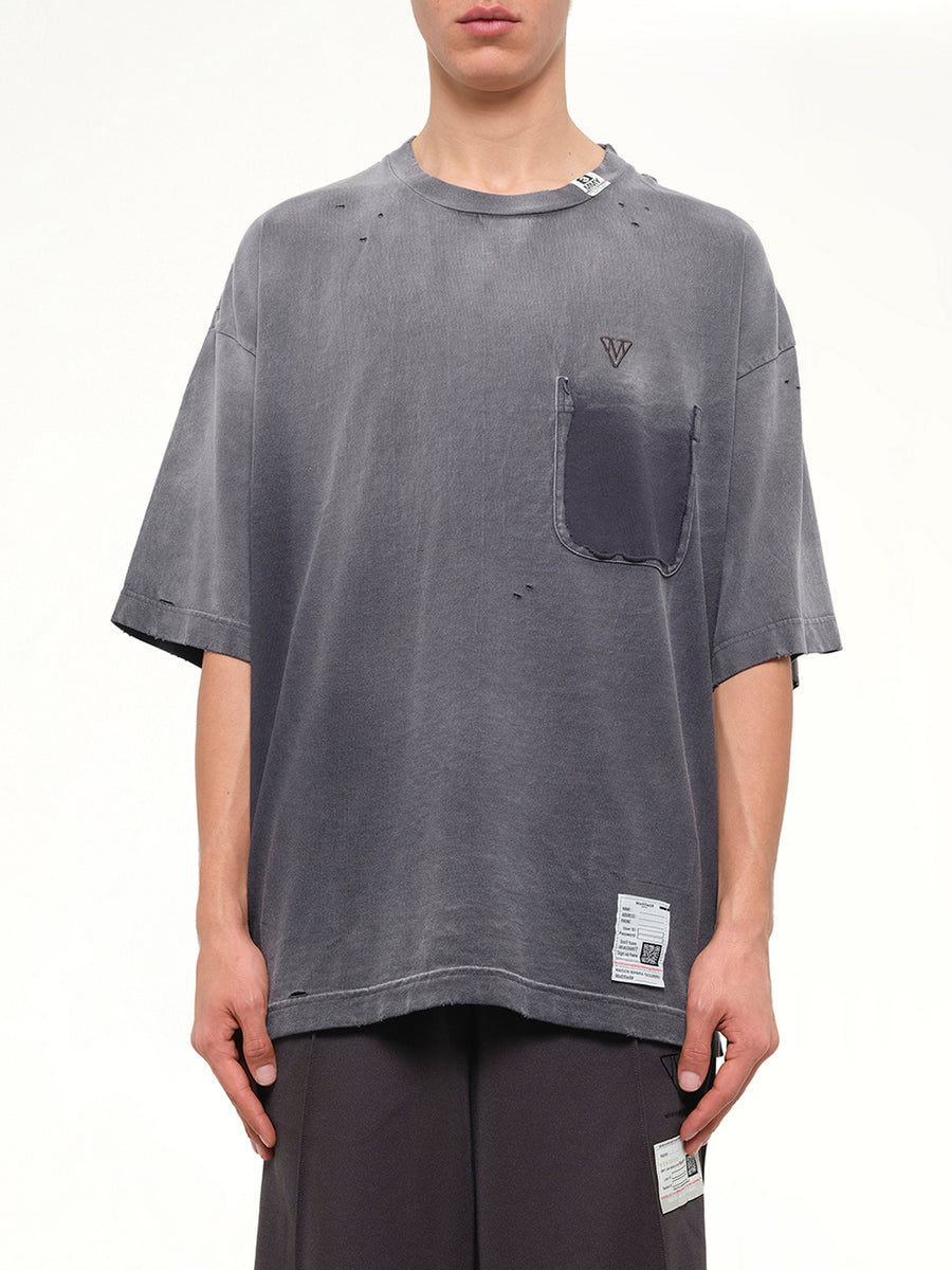 Sun Faded T-Shirt in Black