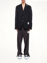 Switch Front Blazer in Black