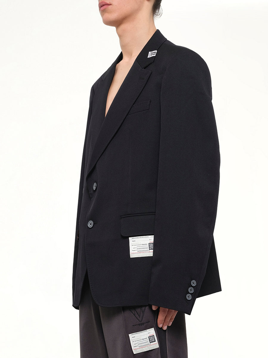 Switch Front Blazer in Black