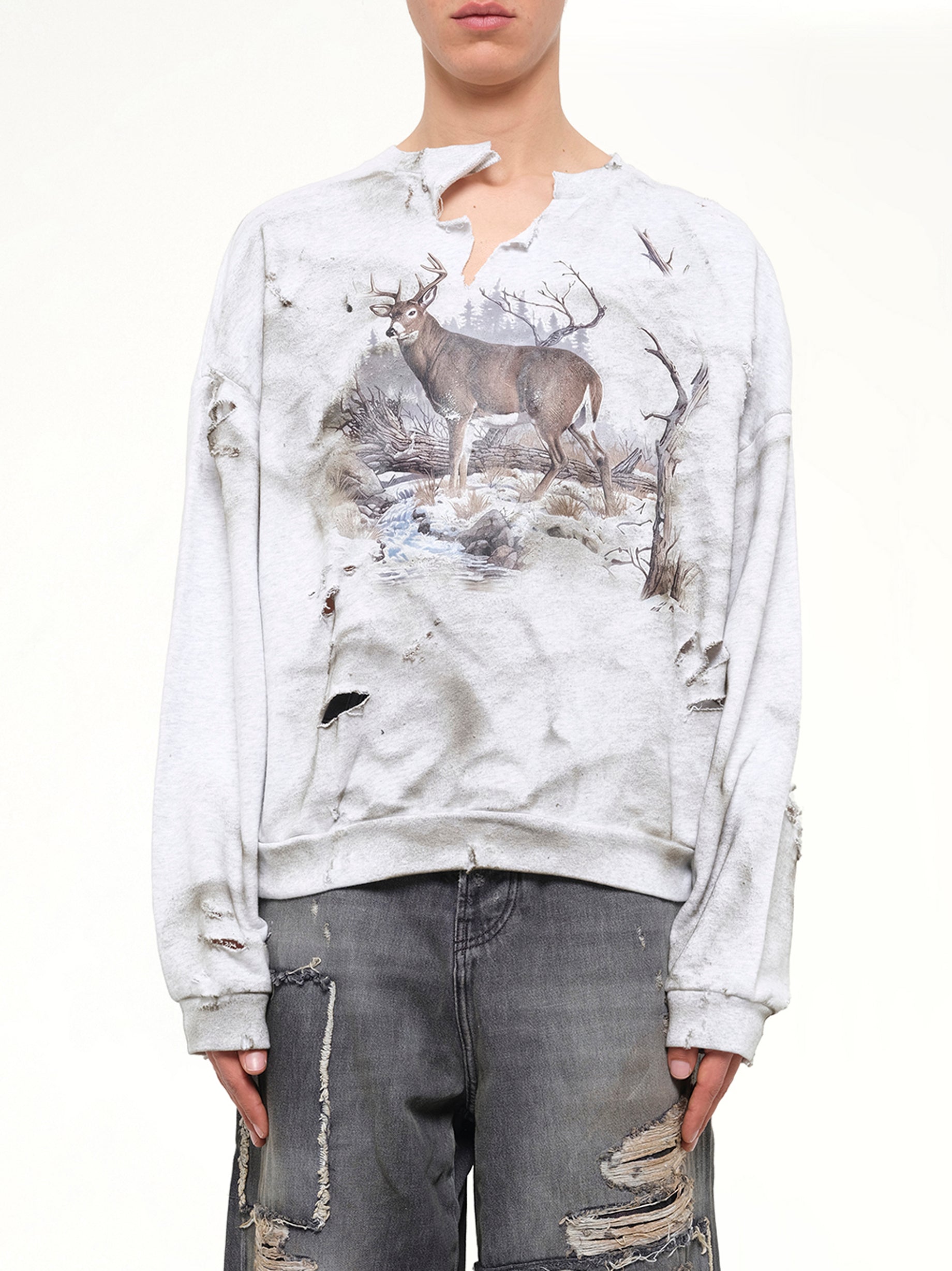 Wald Graphic Sweatshirt in Grey