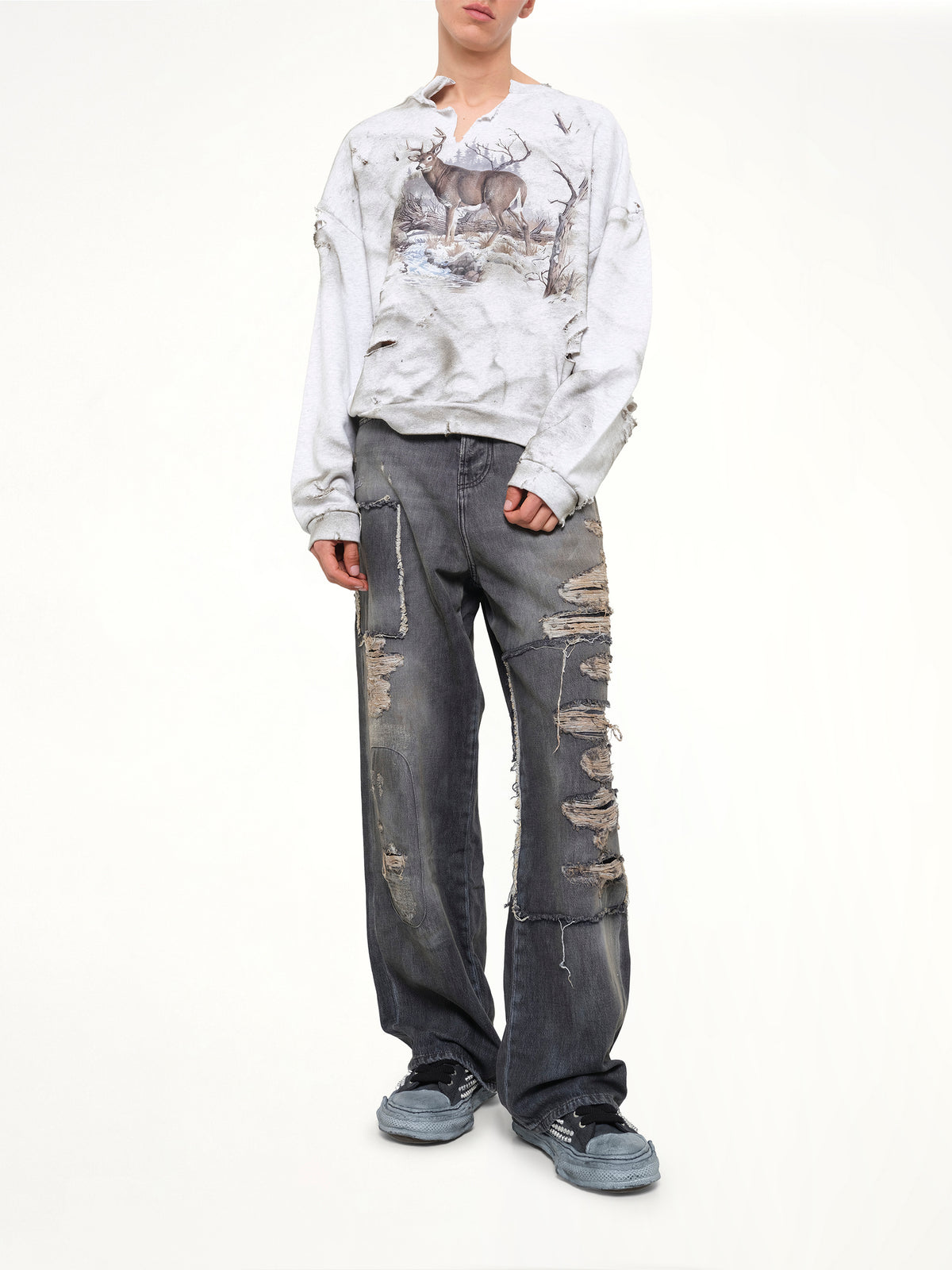 Wald Graphic Sweatshirt in Grey