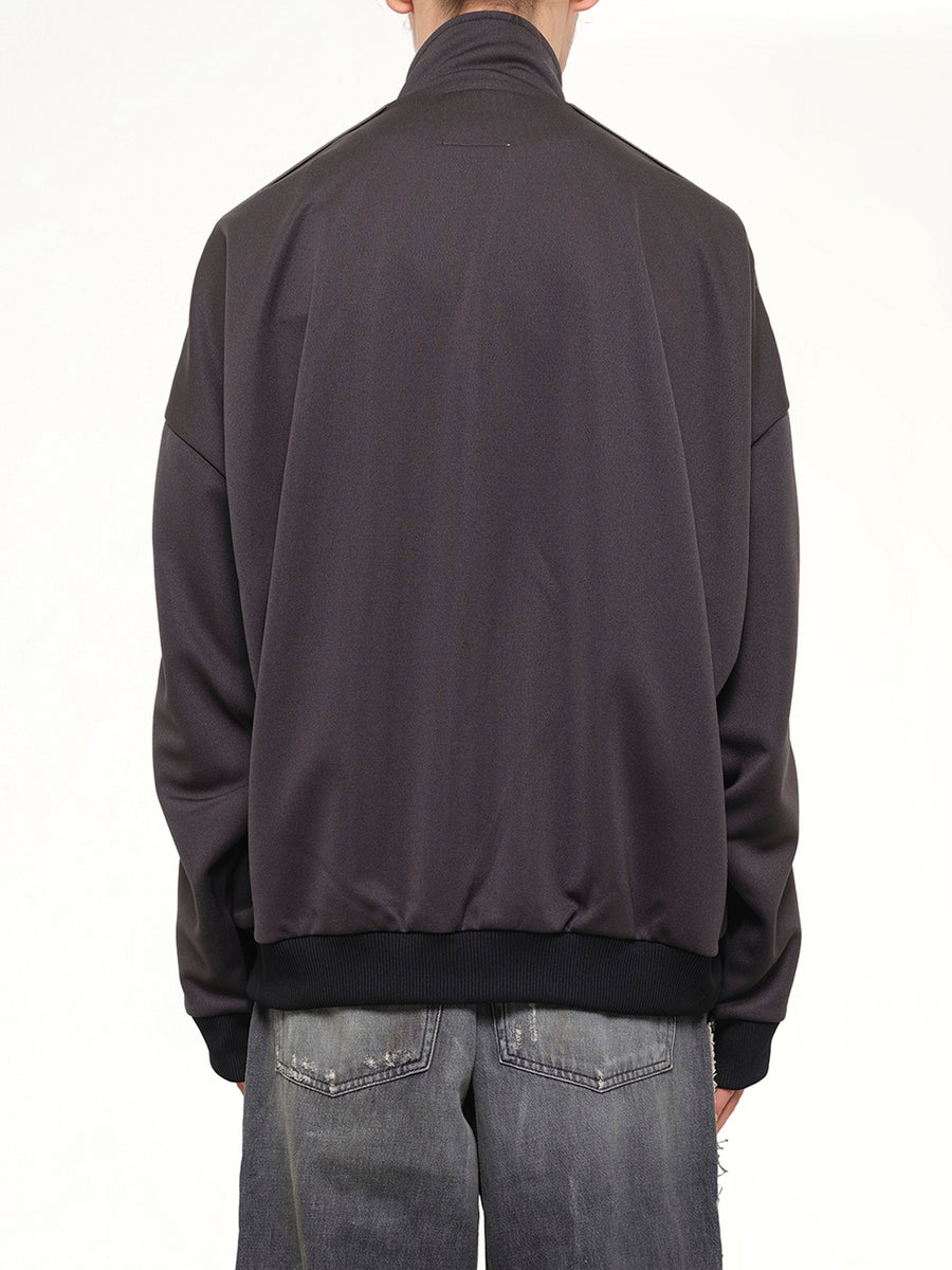 Wide Back Track Jacket in Black