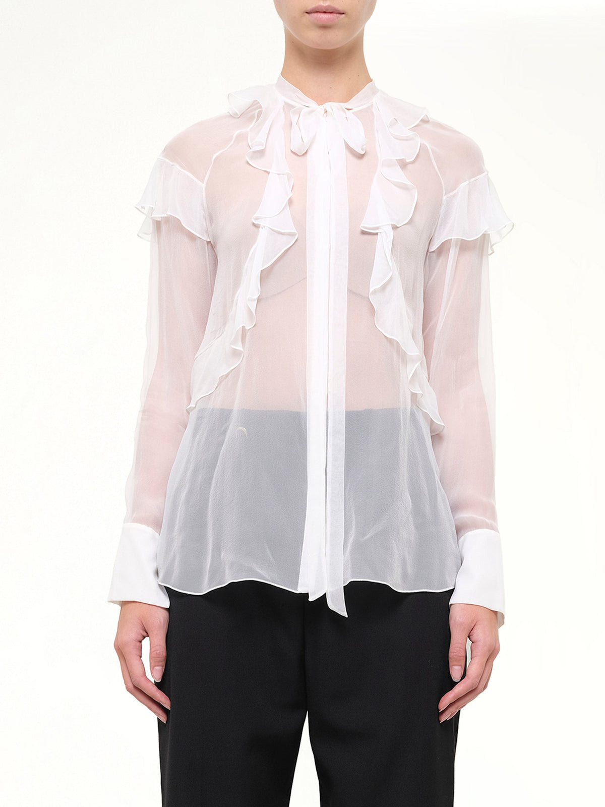 Long Sleeve Top in White