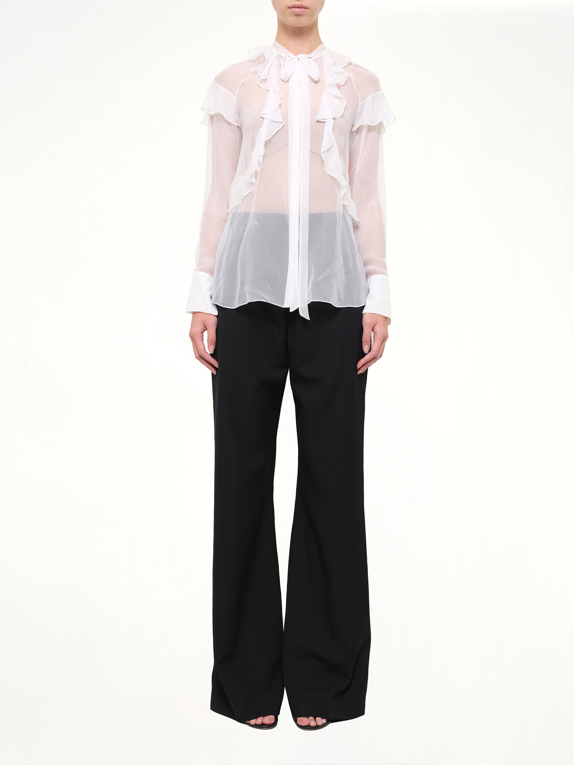Long Sleeve Top in White