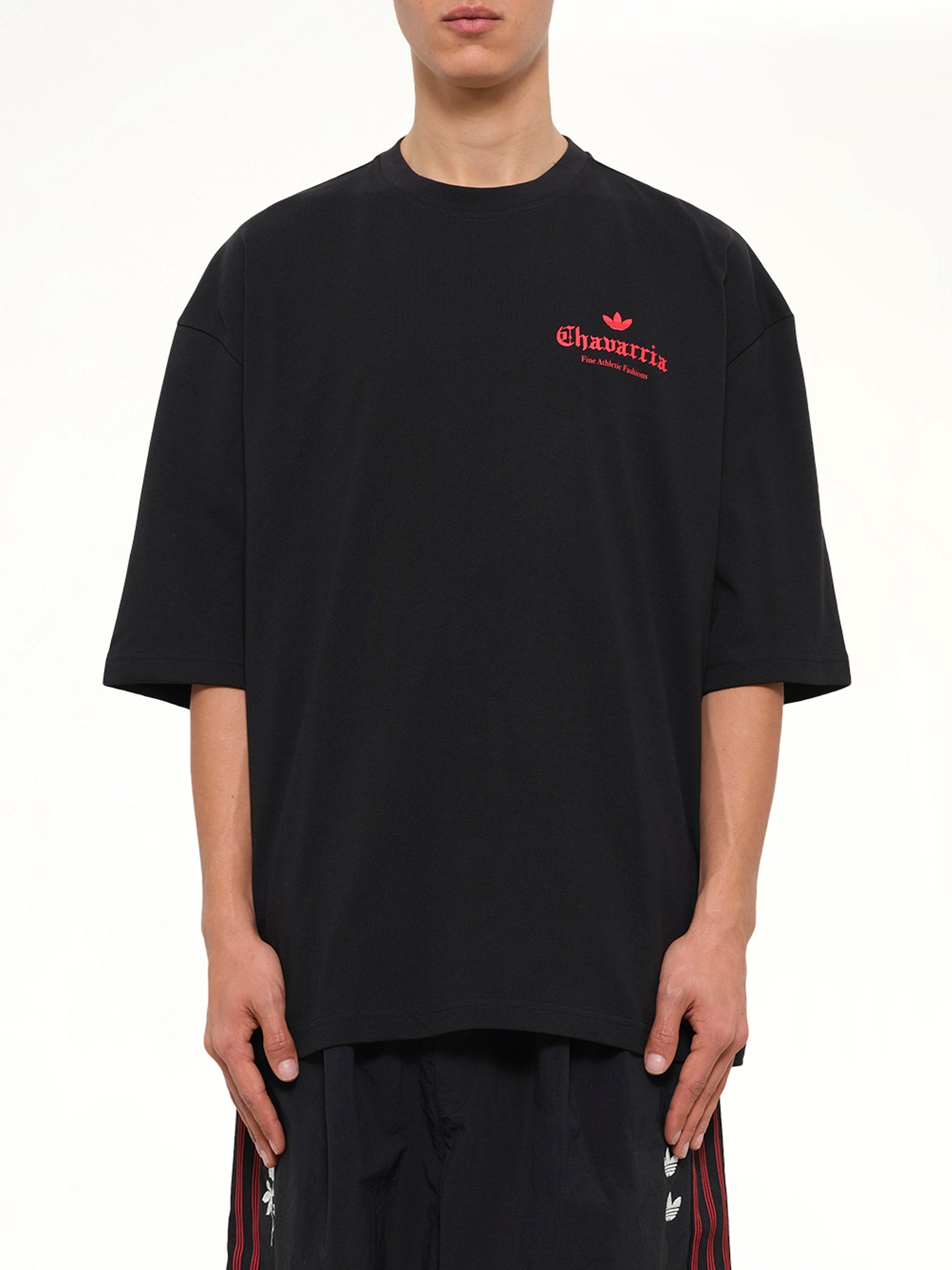 Adidas x Chavarria Dark Rose T-Shirt in Black