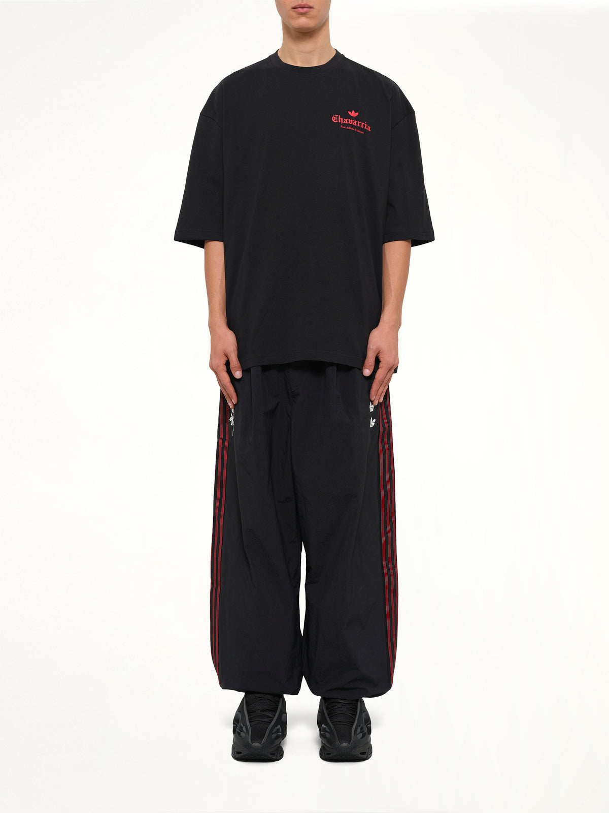Adidas x Chavarria Dark Rose T-Shirt in Black
