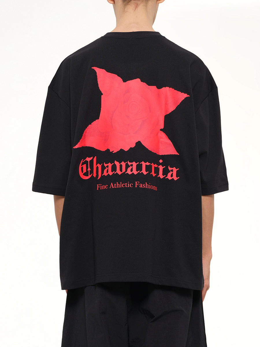 Adidas x Chavarria Dark Rose T-Shirt in Black