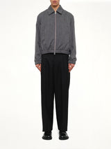 Ami De Coeur Padded Zipped Jacket Charcoal Grey