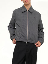 Ami De Coeur Padded Zipped Jacket Charcoal Grey
