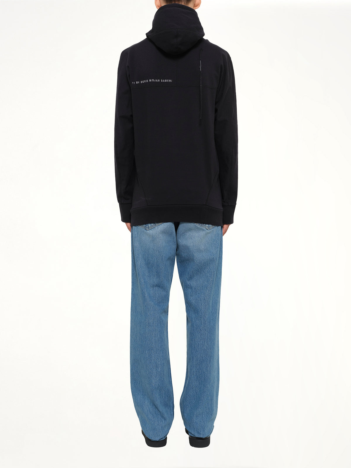 11 Face Mask Hoodie in Black