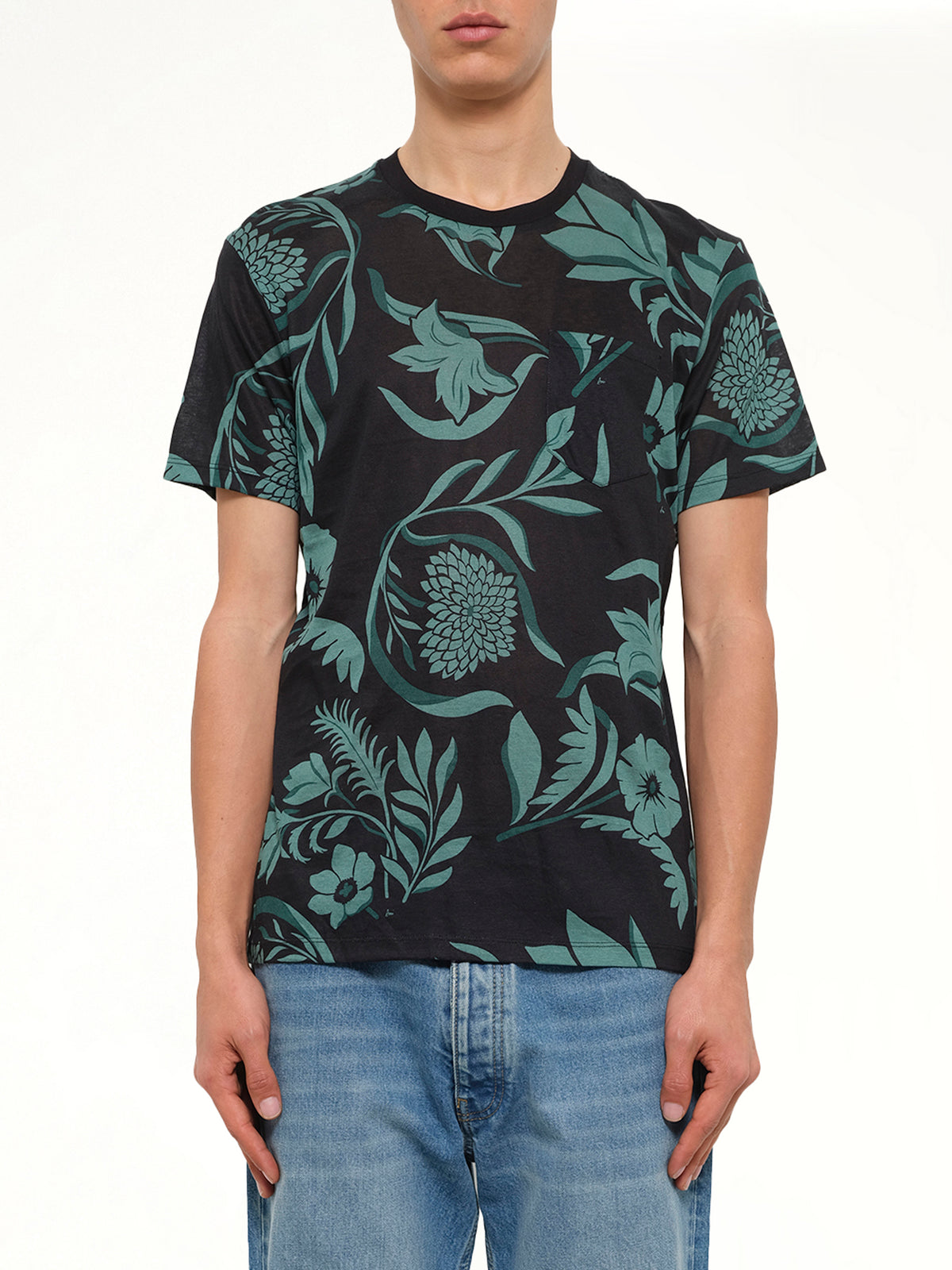 Crew Neck T-Shirt in Green
