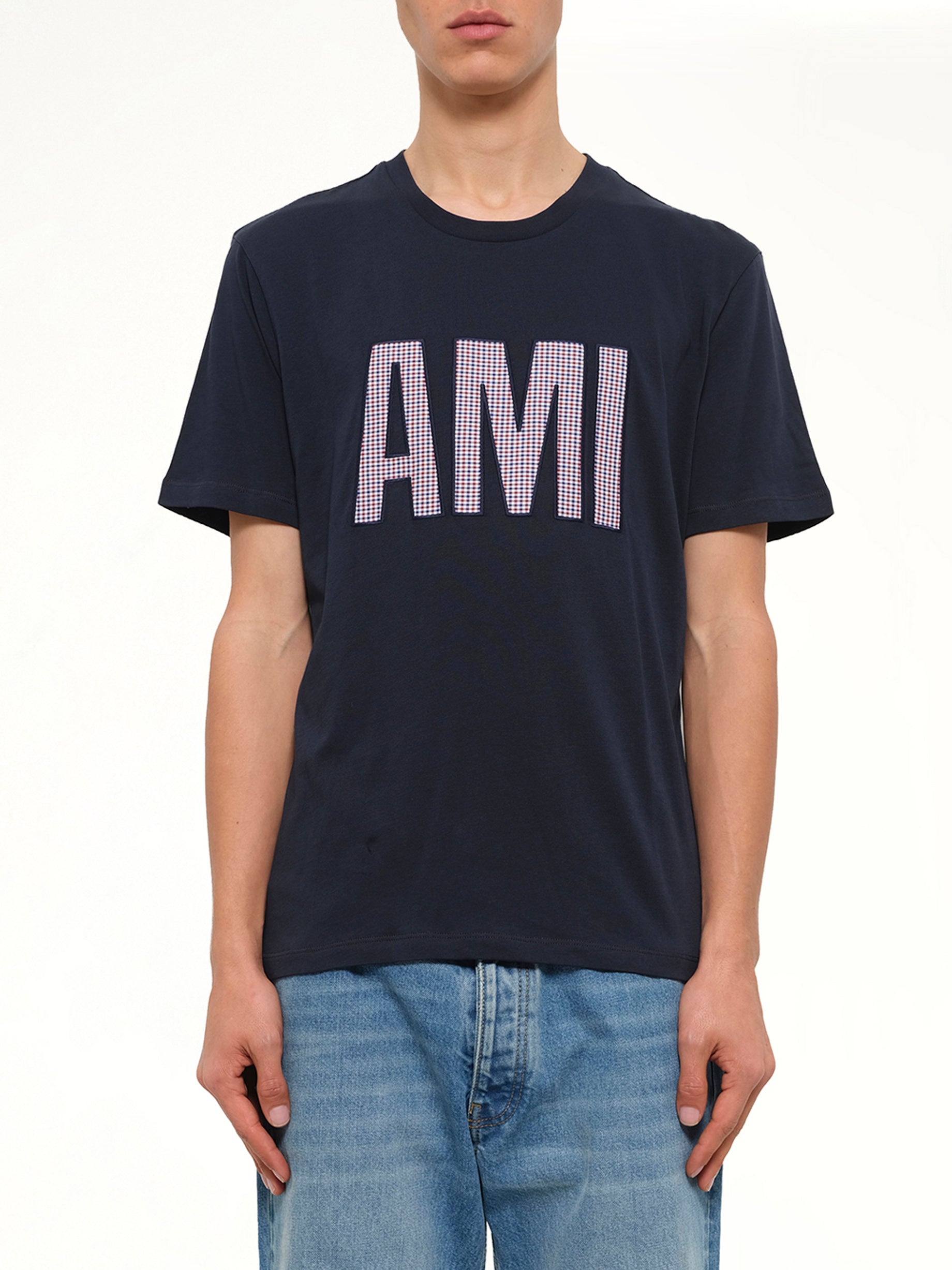 Crew Neck T-Shirt in Navy