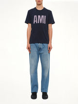 Crew Neck T-Shirt in Navy