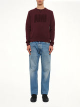 Crew Sweatshirt in Burgundy