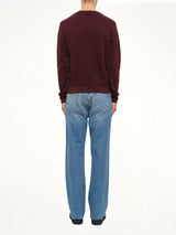 Crew Sweatshirt in Burgundy