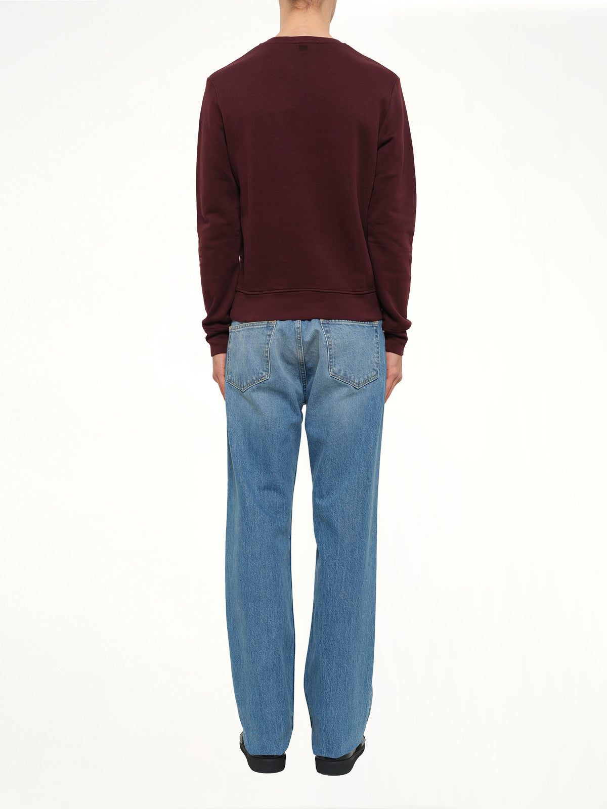 Crew Sweatshirt in Burgundy