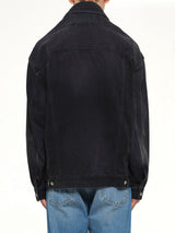 Head Drop Denim Jacket in Black
