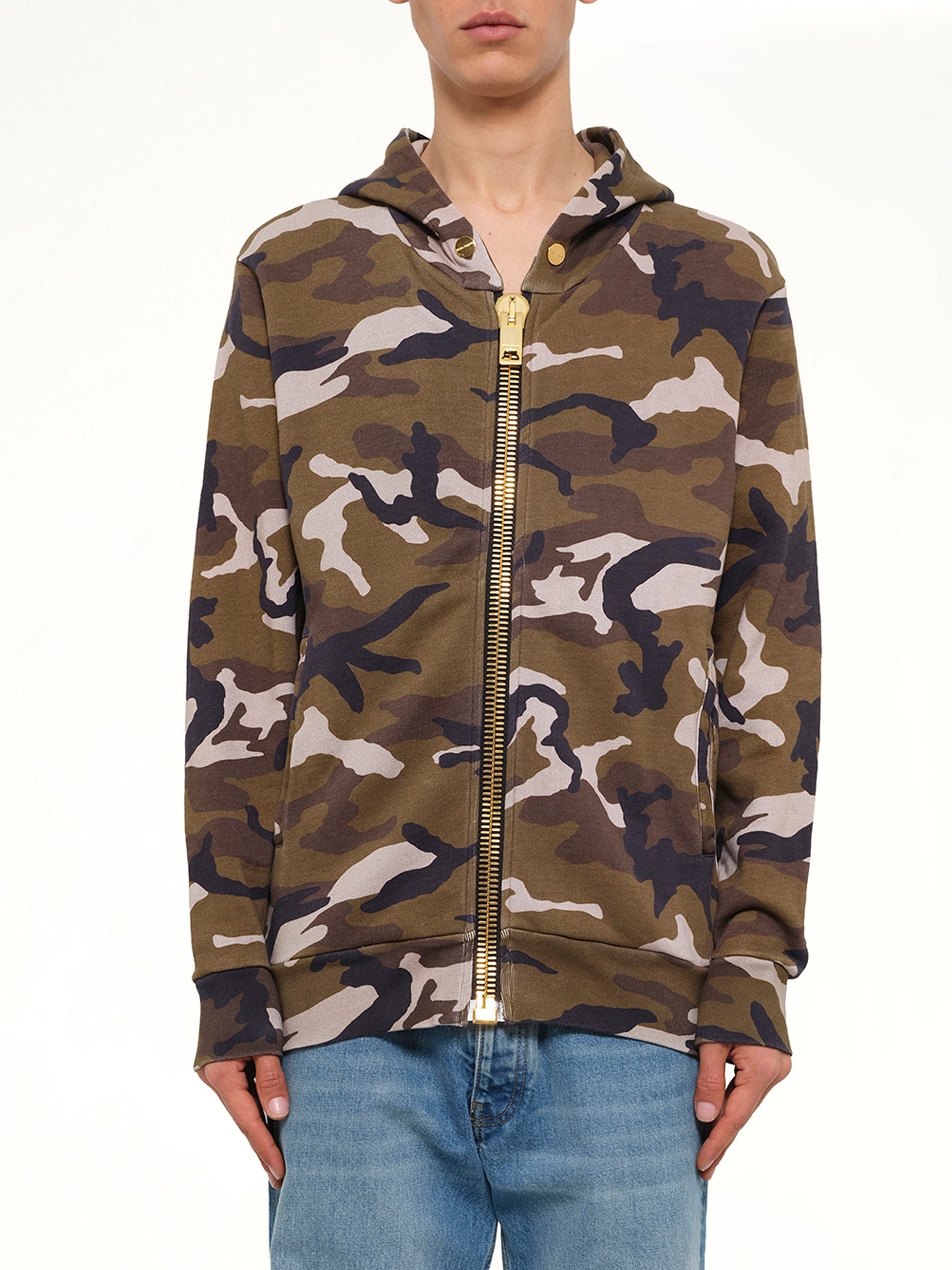 Maxi Zip Hoodie in Camo