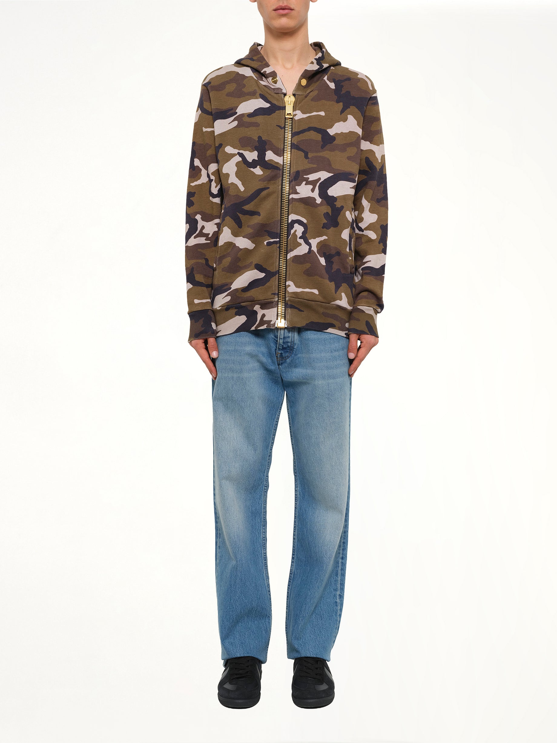 Maxi Zip Hoodie in Camo