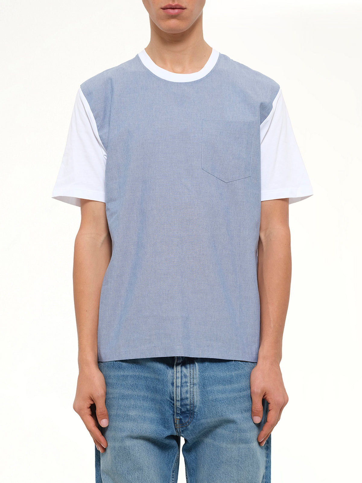 T-Shirt Rond in White