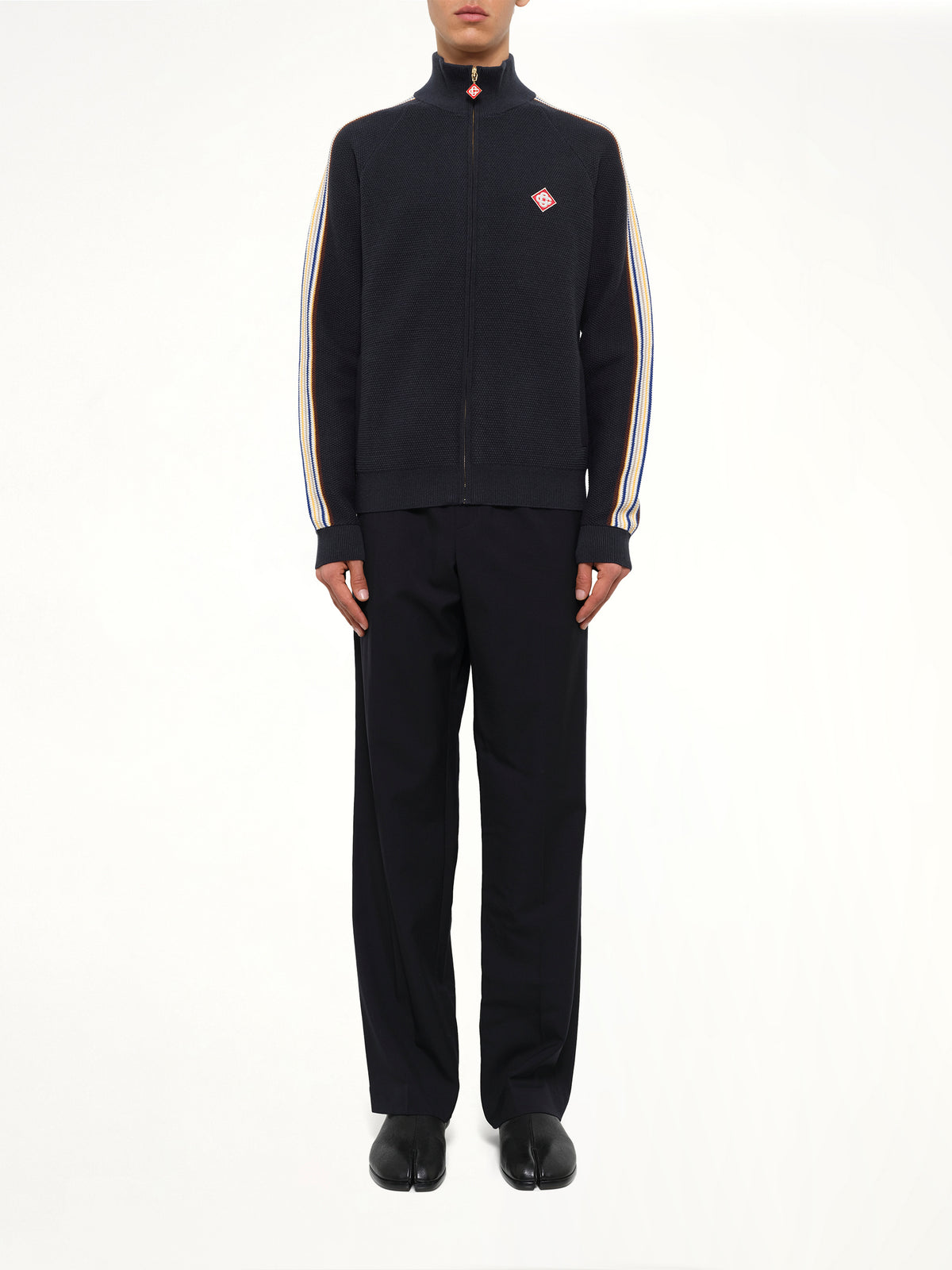 Cafe Culture Track Jacket in Navy