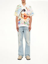 Egyptian Arts Cuban Collar SS Shirt in Multicolour