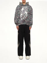 Hotheaded Riding Skull Hoodie in Camo