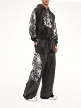 Six Riding Skull Sweatpants in Black