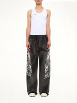 Six Riding Skull Sweatpants in Black